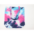 UNIQ Canvas Tote Hand Bag Cotton Tie Dye Shopping Crossbody Tote Bag With Custom Printed Logo Tote Bag